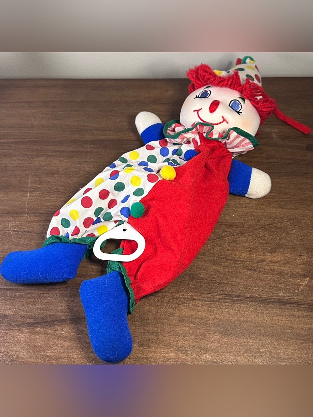 Vintage 1996 Kids II Musical Pull String Clown Car Seat Crib Toy Works